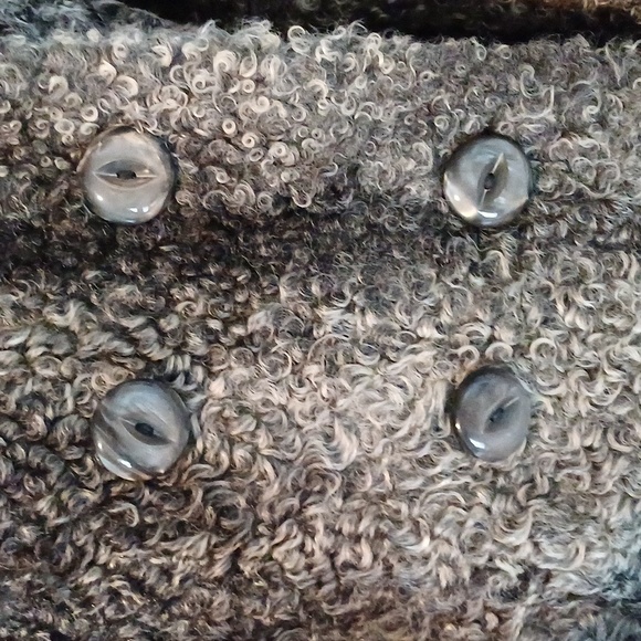 Persian Lamb vintage crop double breasted coat M Alaskan Furs - Picture 4 of 15